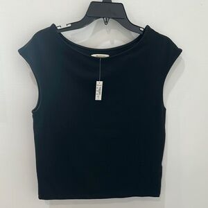 NWT Madewell black knit tank Large